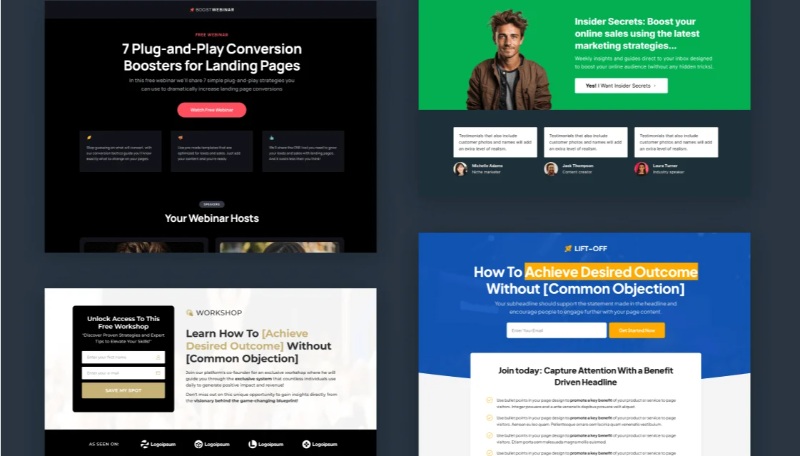 Các loại landing page bán hàng đẹp Các loại landing page bán hàng đẹp