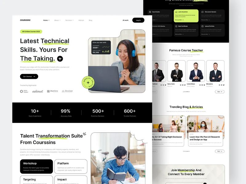 Các mẫu landing page bán khóa học Các mẫu landing page bán khóa học
