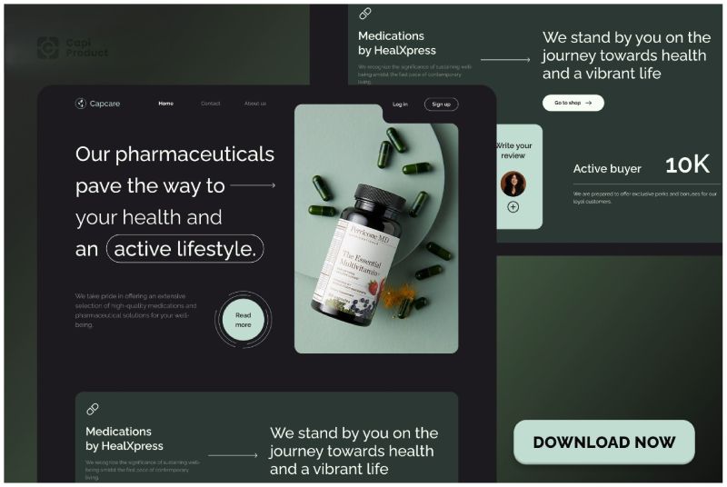 Các mẫu landing page dược phẩm đẹp hiện nay Các mẫu landing page dược phẩm đẹp hiện nay
