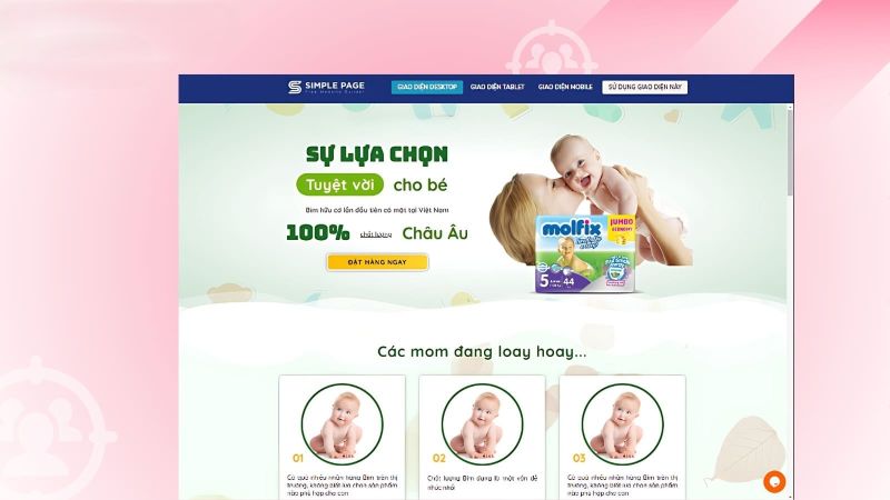 Các mẫu landing page dược phẩm Các mẫu landing page dược phẩm