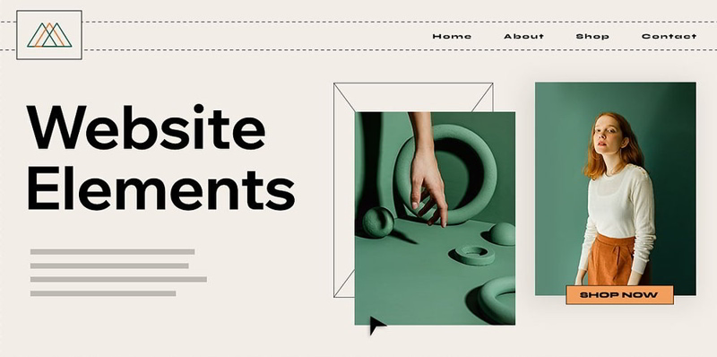 Các thành phần của cấu trúc 1 trang web Các thành phần của cấu trúc 1 trang web