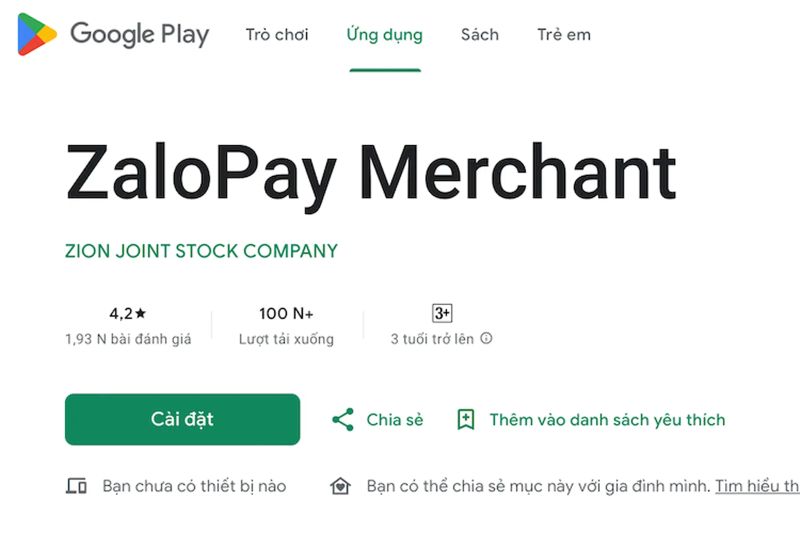 Đăng ký tích hợp Zalopay vào web Đăng ký tích hợp Zalopay vào web