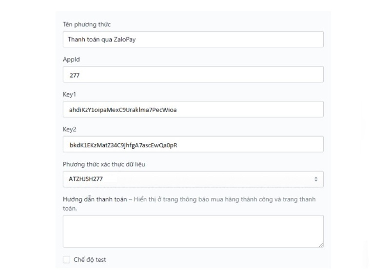 Đăng ký tích hợp Zalopay vào website Đăng ký tích hợp Zalopay vào website