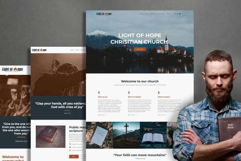 Dịch vụ thiết kế website tôn giáo