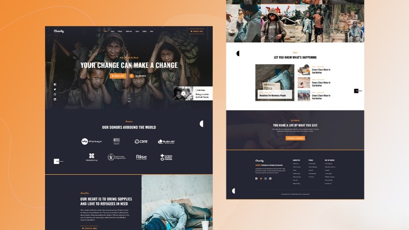 Dịch vụ thiết kế website từ thiện