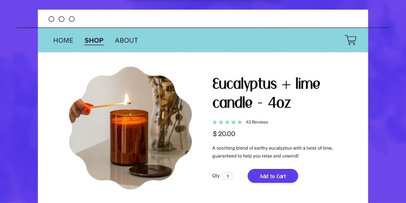 Ecommerce product page