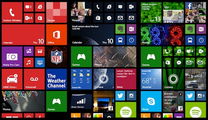 Giao diện Windows Phone