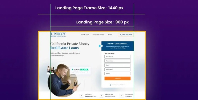 Kích thước chuẩn landing page Kích thước chuẩn landing page