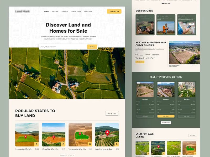 Landing page bất động sản