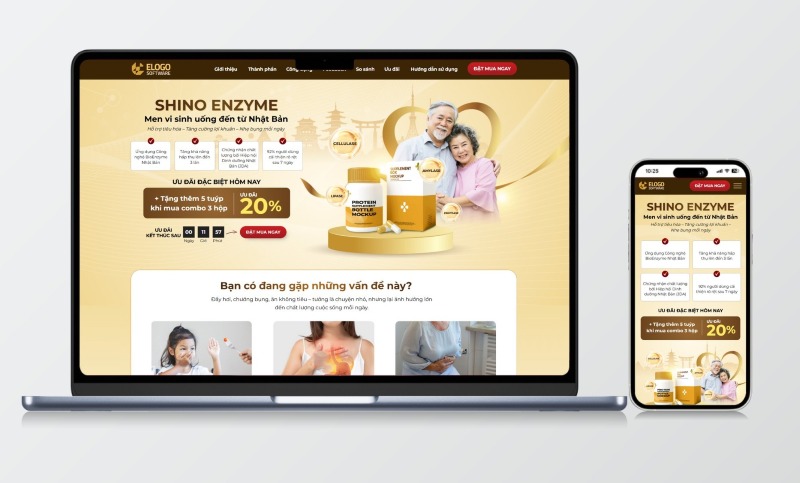 Landing page dược phẩm Landing page dược phẩm