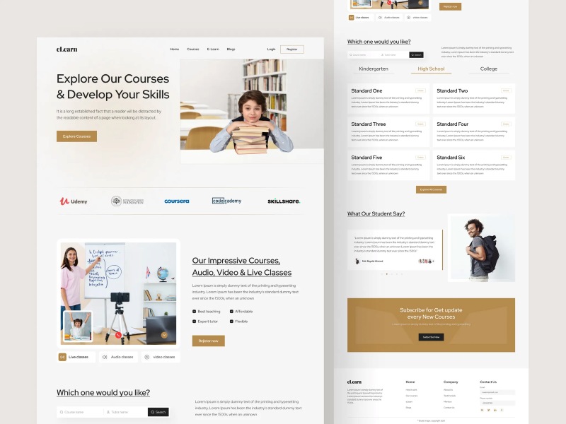 Landing page giáo dục Landing page giáo dục