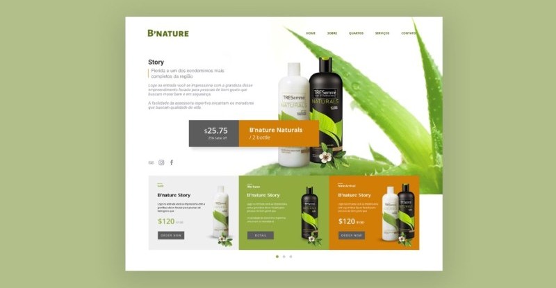 Landing page mỹ phẩm đẹp Landing page mỹ phẩm đẹp