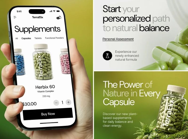 Landing page thực phẩm chức năng Landing page thực phẩm chức năng