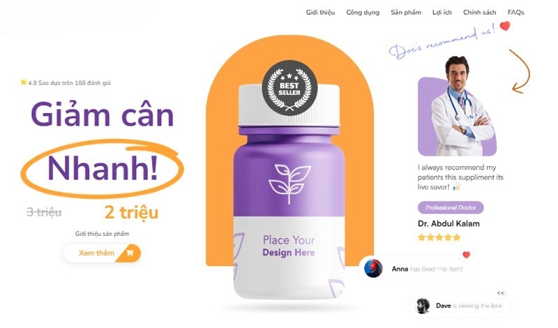 Lưu ý thiết kế landing page dược phẩm Lưu ý thiết kế landing page dược phẩm