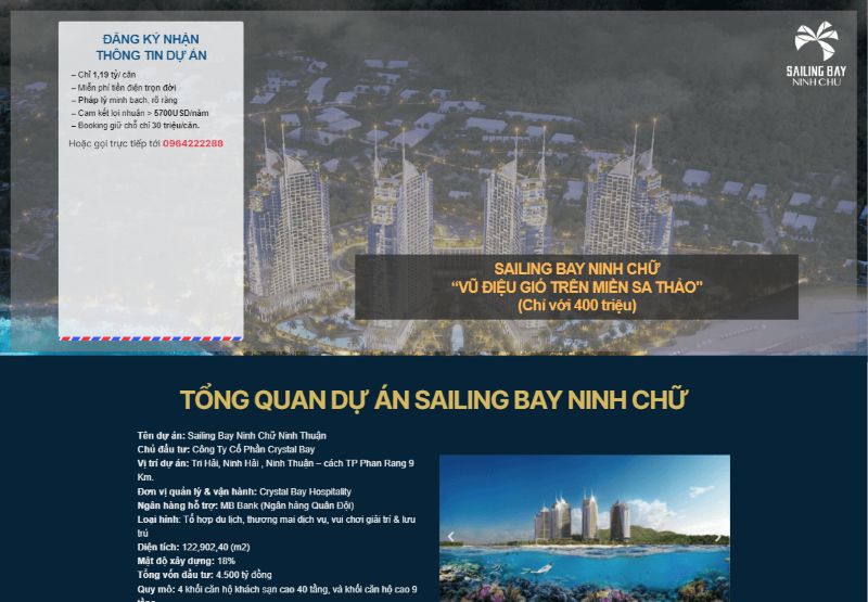 Mẫu landing page bất động sản miễn phí