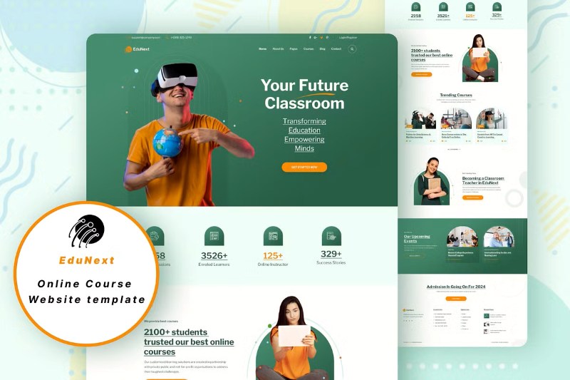 Mẫu landing page khóa học Mẫu landing page khóa học