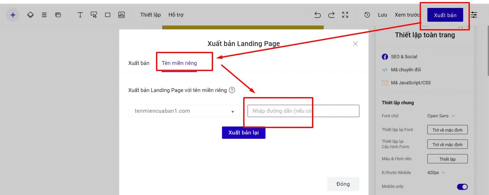 Nền tảng website builder