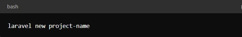 Tạo một project laravel 