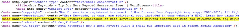 Thẻ meta keywords Thẻ meta keywords