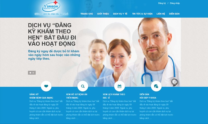 Thiết kế web phòng khám