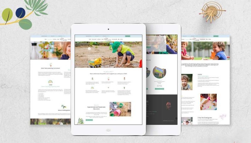 Thiết kế website mầm non Thiết kế website mầm non