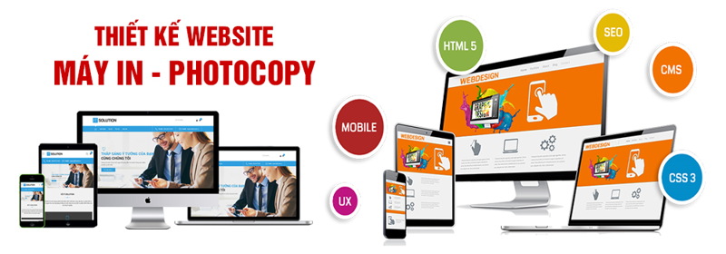 Thiết kế website máy in photocopy