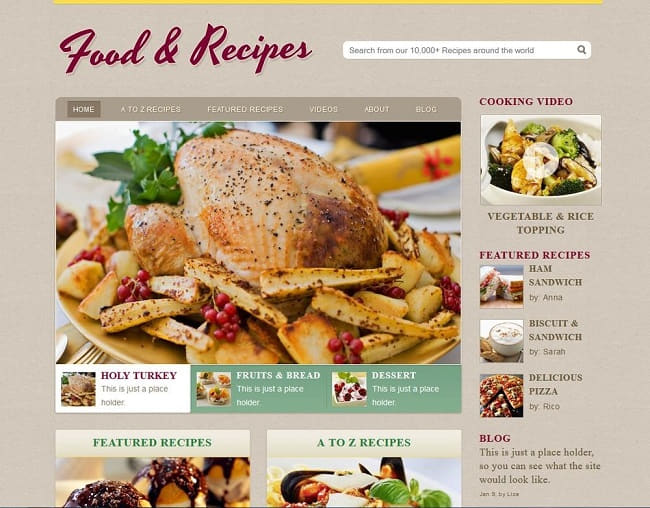 Thiết kế website nhà hàng website chuyên nghiệp