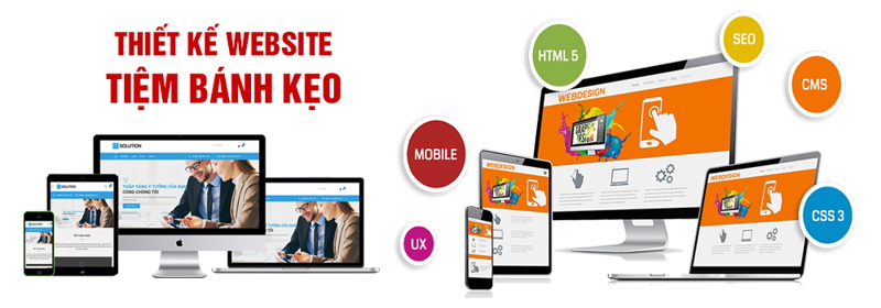 Thiết kế website tiệm bánh kẹo