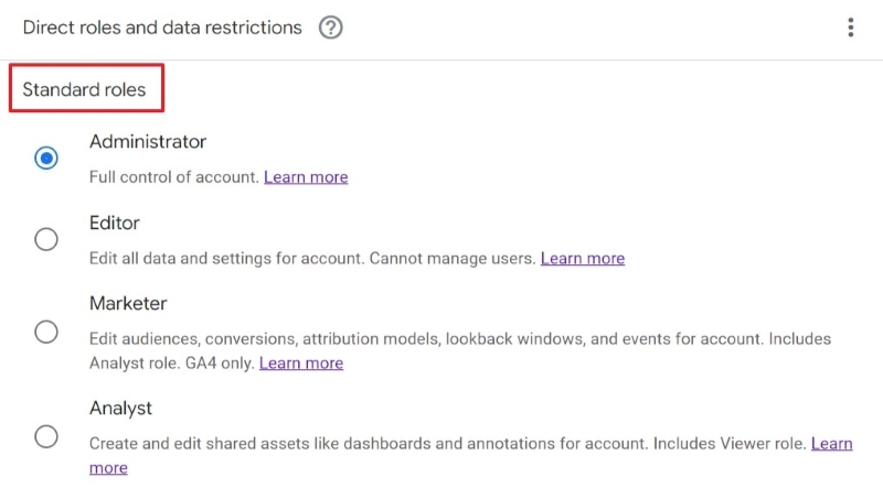 Thiết lập GA4 Thiết lập GA4