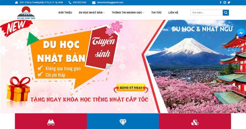 Web tư vấn du học