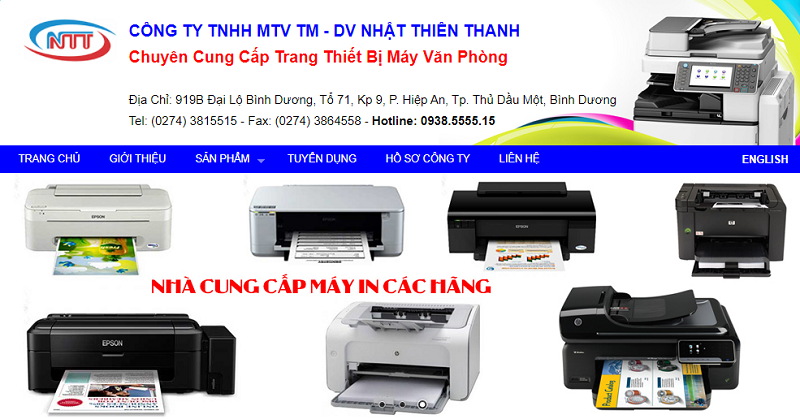 Website doanh nghiệp máy in