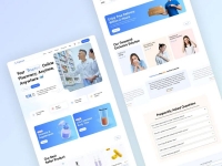 Mẫu landing page dược phẩm, thực phẩm chức năng chuẩn y tế